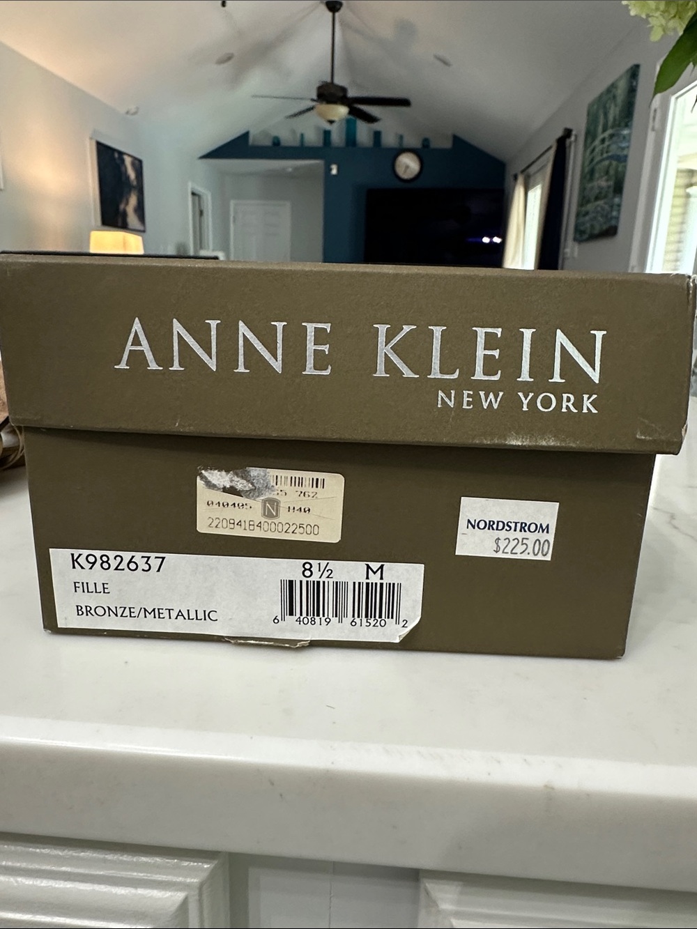 Anne Klein Bronze Metallic Strappy Slingback Sandals - Picture 4 of 4